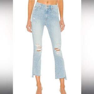 MOTHER DENIM the insider crop fray